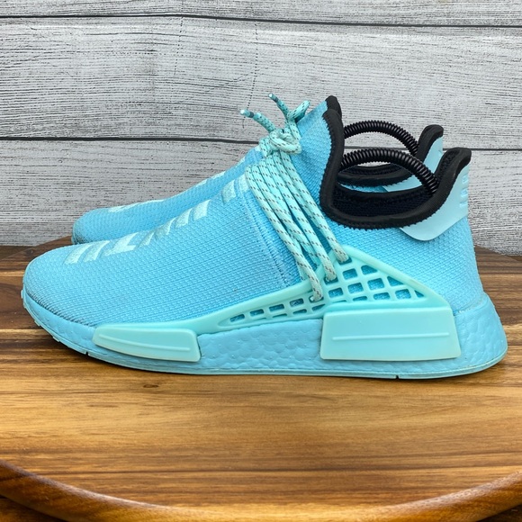 adidas NMD Human Race Pharrell Williams Clear Aqua Blue Shoe